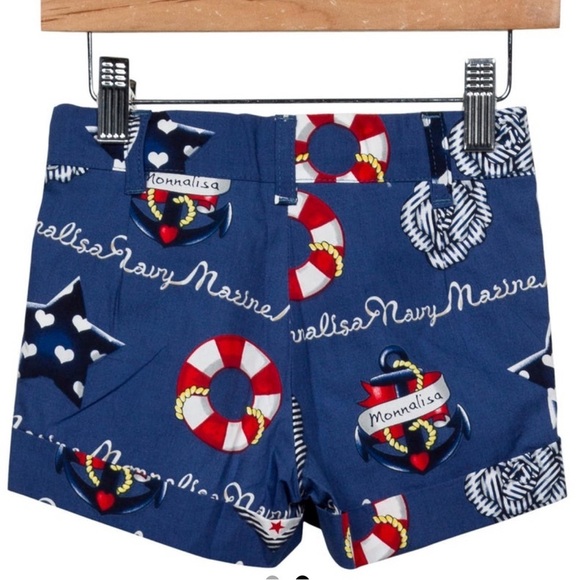 MonnaLisa Other - NWT Monnalisa Girls' Printed Mini Shorts Size 3